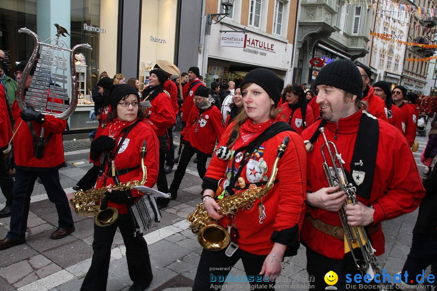 Narrenumzug - Grosses Narrentreffen in Konstanz am Bodensee, 22.01.2012