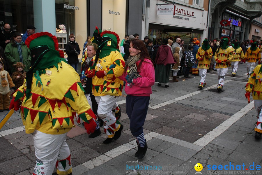 Narrenumzug - Grosses Narrentreffen in Konstanz am Bodensee, 22.01.2012