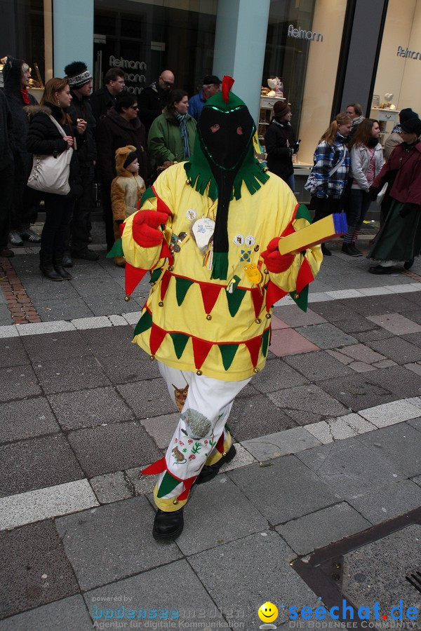 Narrenumzug - Grosses Narrentreffen in Konstanz am Bodensee, 22.01.2012