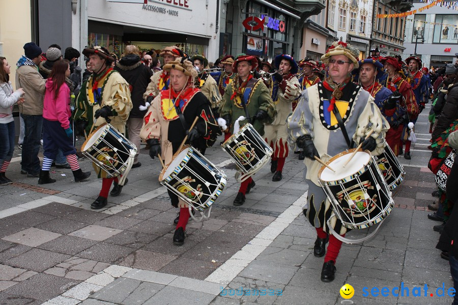 Narrenumzug - Grosses Narrentreffen in Konstanz am Bodensee, 22.01.2012