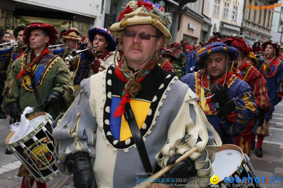 Narrenumzug - Grosses Narrentreffen in Konstanz am Bodensee, 22.01.2012