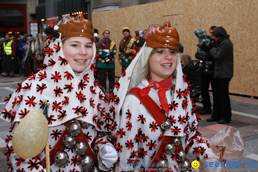 Narrenumzug - Grosses Narrentreffen in Konstanz am Bodensee, 22.01.2012