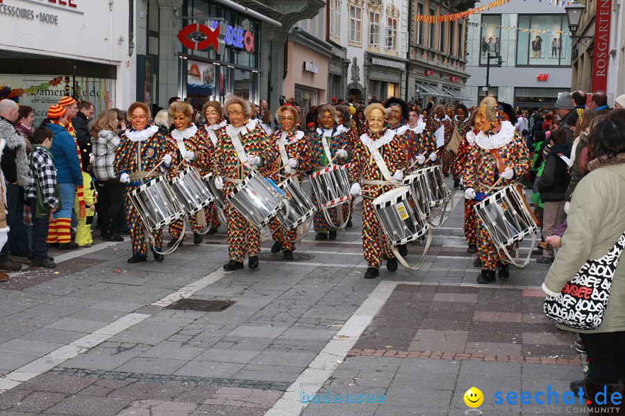 Narrenumzug - Grosses Narrentreffen in Konstanz am Bodensee, 22.01.2012