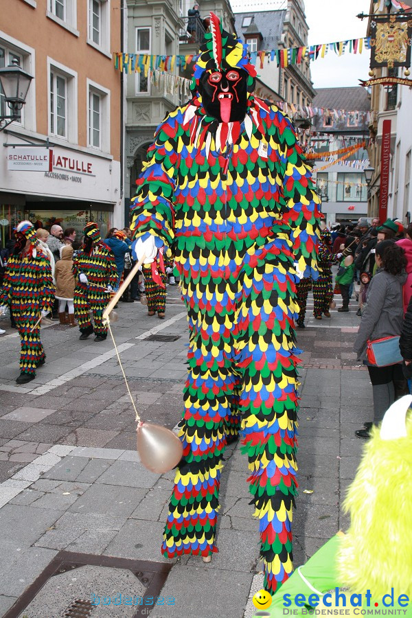 Narrenumzug - Grosses Narrentreffen in Konstanz am Bodensee, 22.01.2012