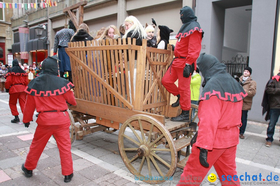 Narrenumzug - Grosses Narrentreffen in Konstanz am Bodensee, 22.01.2012