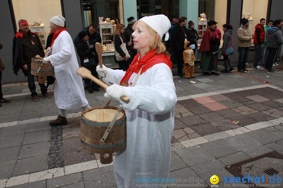 Narrenumzug - Grosses Narrentreffen in Konstanz am Bodensee, 22.01.2012