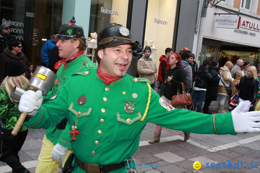 Narrenumzug - Grosses Narrentreffen in Konstanz am Bodensee, 22.01.2012