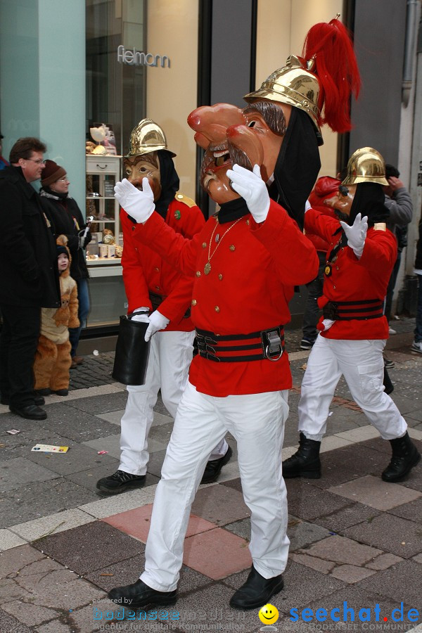 Narrenumzug - Grosses Narrentreffen in Konstanz am Bodensee, 22.01.2012