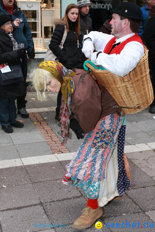 Narrenumzug - Grosses Narrentreffen in Konstanz am Bodensee, 22.01.2012