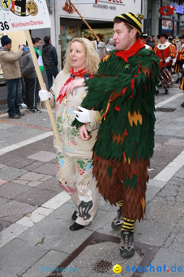 Narrenumzug - Grosses Narrentreffen in Konstanz am Bodensee, 22.01.2012