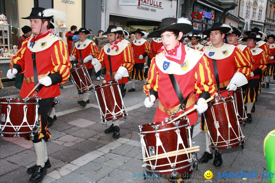 Narrenumzug - Grosses Narrentreffen in Konstanz am Bodensee, 22.01.2012