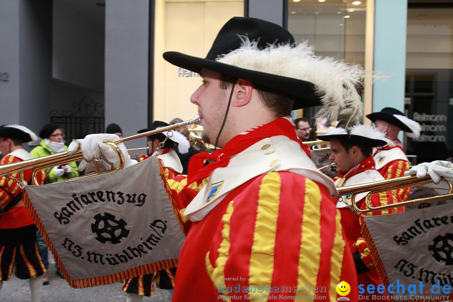 Narrenumzug - Grosses Narrentreffen in Konstanz am Bodensee, 22.01.2012