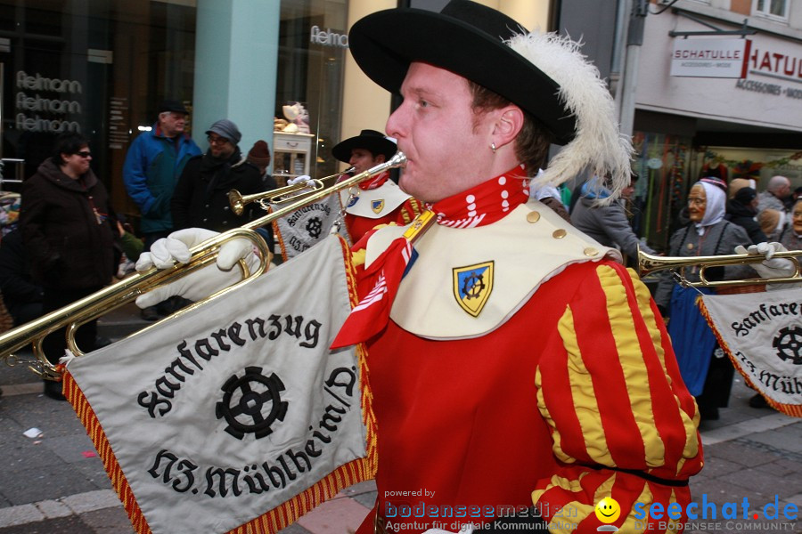 Narrenumzug - Grosses Narrentreffen in Konstanz am Bodensee, 22.01.2012