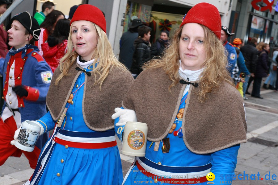 Narrenumzug - Grosses Narrentreffen in Konstanz am Bodensee, 22.01.2012