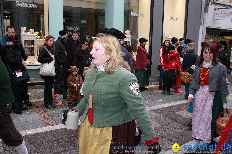 Narrenumzug - Grosses Narrentreffen in Konstanz am Bodensee, 22.01.2012