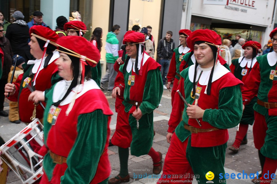 Narrenumzug - Grosses Narrentreffen in Konstanz am Bodensee, 22.01.2012