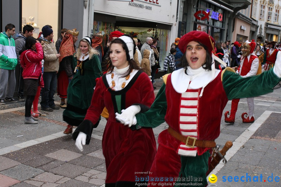 Narrenumzug - Grosses Narrentreffen in Konstanz am Bodensee, 22.01.2012