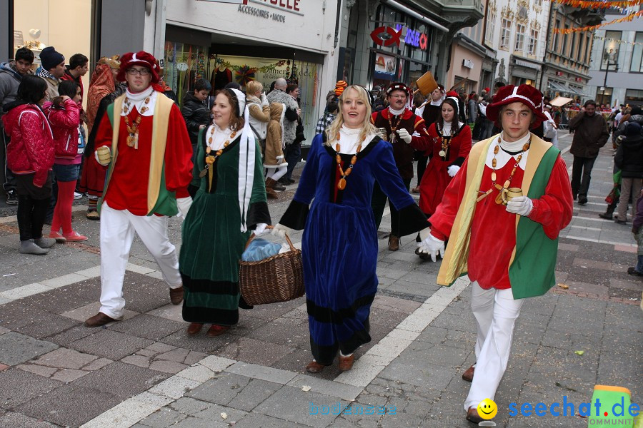 Narrenumzug - Grosses Narrentreffen in Konstanz am Bodensee, 22.01.2012