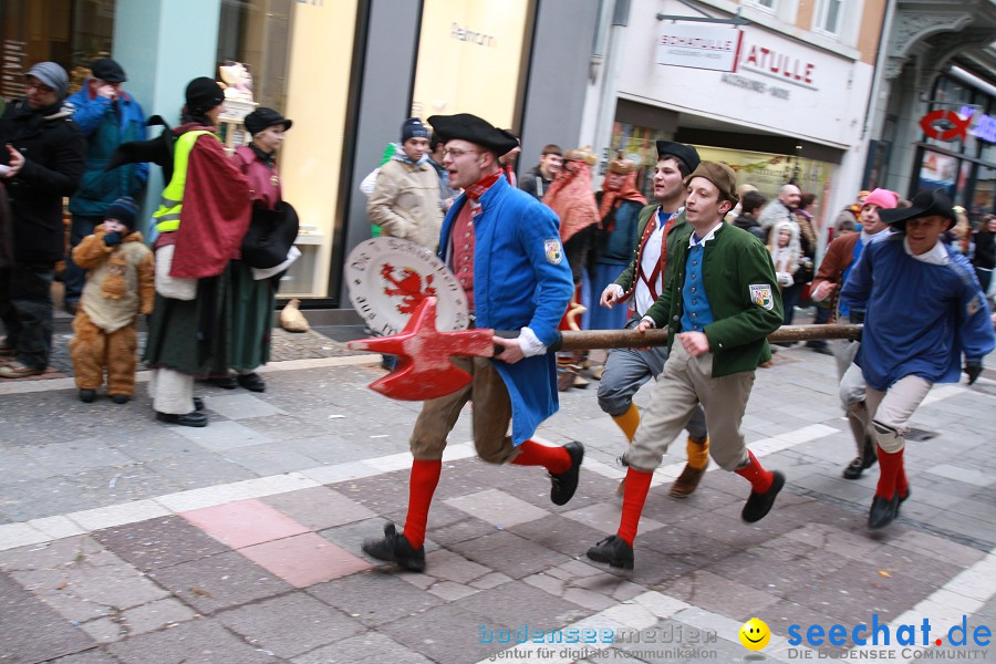 Narrenumzug - Grosses Narrentreffen in Konstanz am Bodensee, 22.01.2012