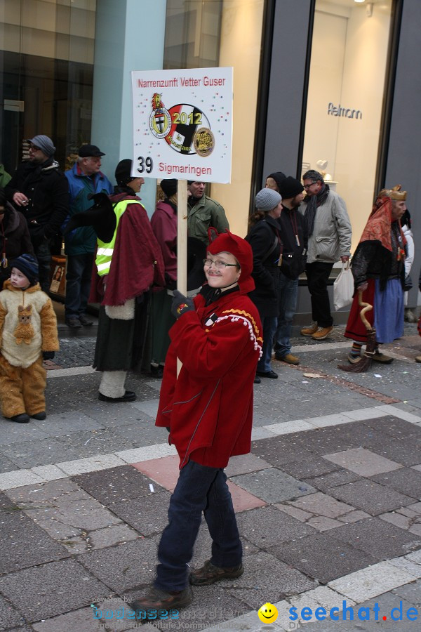 Narrenumzug - Grosses Narrentreffen in Konstanz am Bodensee, 22.01.2012