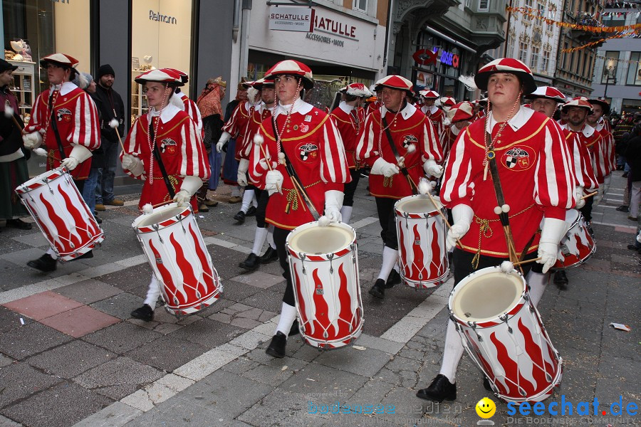 Narrenumzug - Grosses Narrentreffen in Konstanz am Bodensee, 22.01.2012