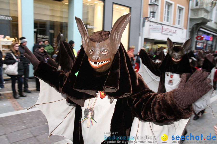 Narrenumzug - Grosses Narrentreffen in Konstanz am Bodensee, 22.01.2012