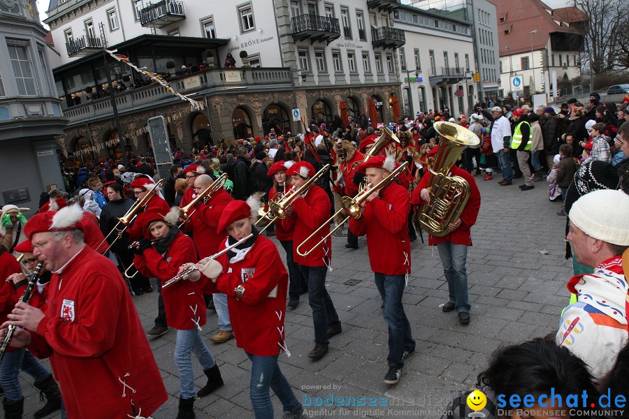 Narrenumzug - Grosses Narrentreffen in Konstanz am Bodensee, 22.01.2012