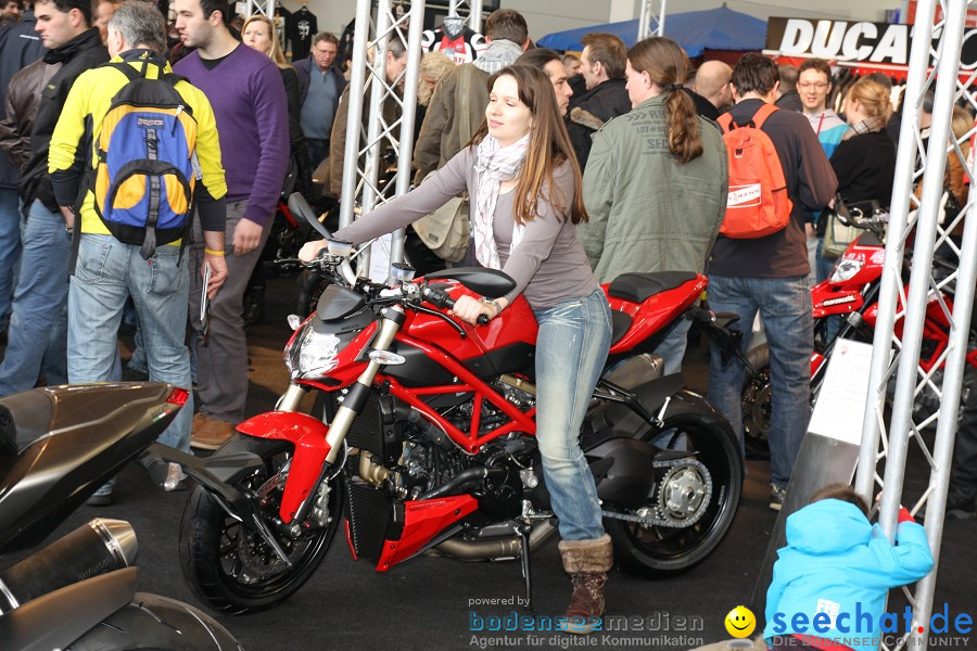 Motorradwelt Bodensee 2012 Messe in Friedrichshafen, 28.01.2012