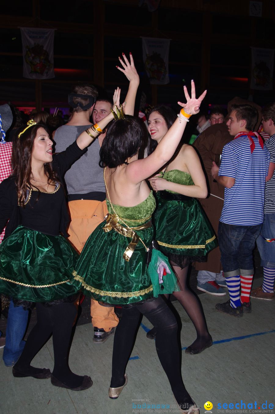 STIERBALL 2012 mit CRASH, YETIS und BAD BULLS: Wahlwies am Bodensee, 17.02.