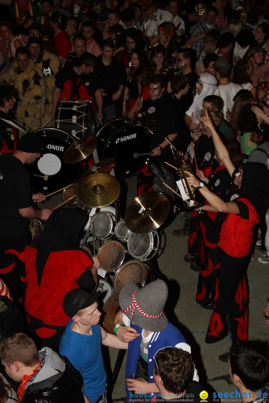 STIERBALL 2012 mit CRASH, YETIS und BAD BULLS: Wahlwies am Bodensee, 17.02.