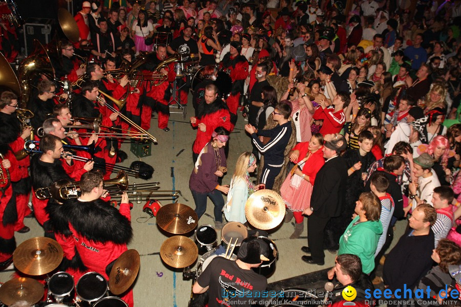 STIERBALL 2012 mit CRASH, YETIS und BAD BULLS: Wahlwies am Bodensee, 17.02.