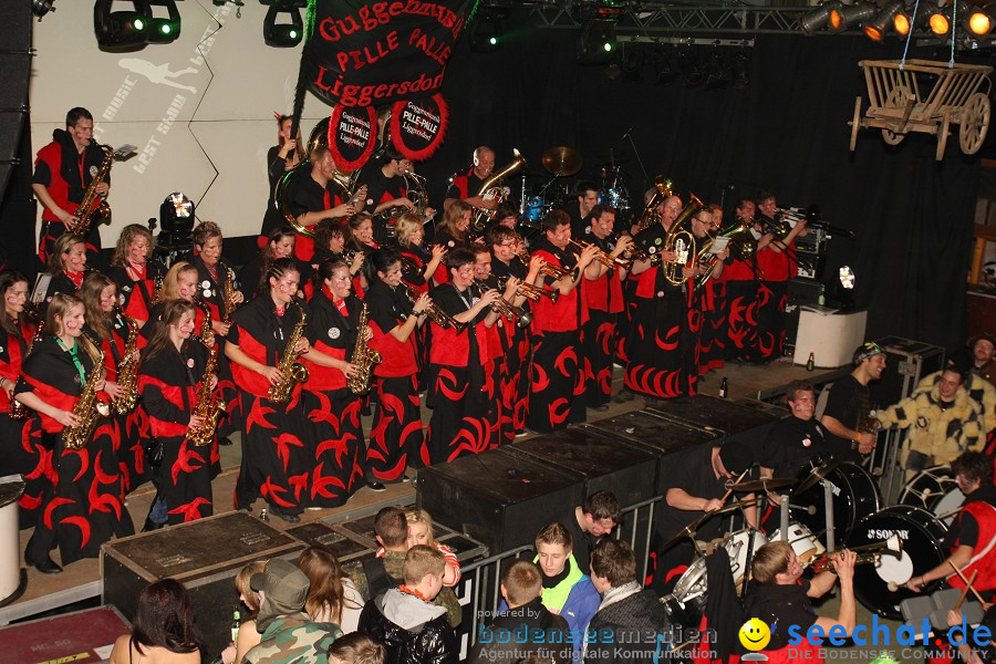 STIERBALL 2012 mit CRASH, YETIS und BAD BULLS: Wahlwies am Bodensee, 17.02.