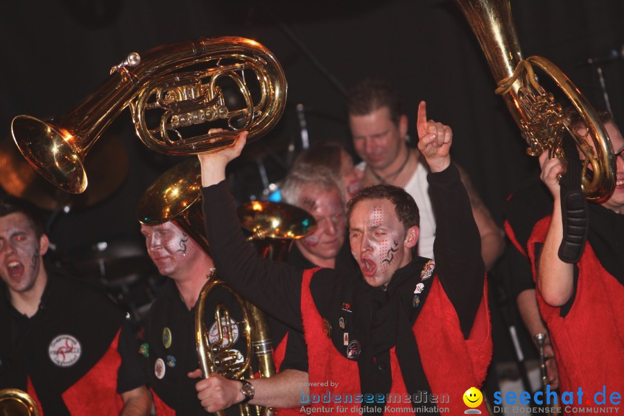 STIERBALL 2012 mit CRASH, YETIS und BAD BULLS: Wahlwies am Bodensee, 17.02.