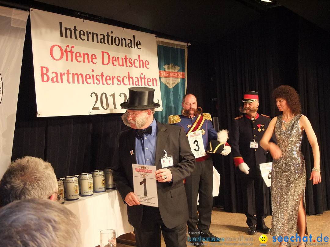 Internationale Deutsche Bartmeisterschaft: Bad-Schussenried, 21.04.2012