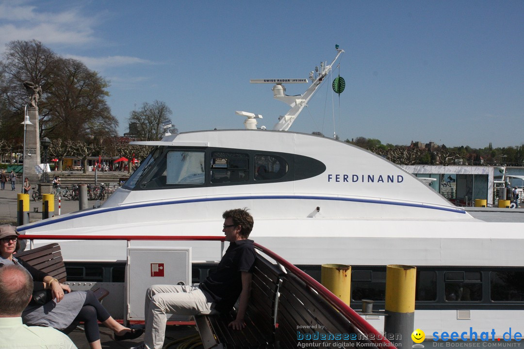 41. Internationale Flottensternfahrt am Bodensee: Meersburg, 28.04.2012