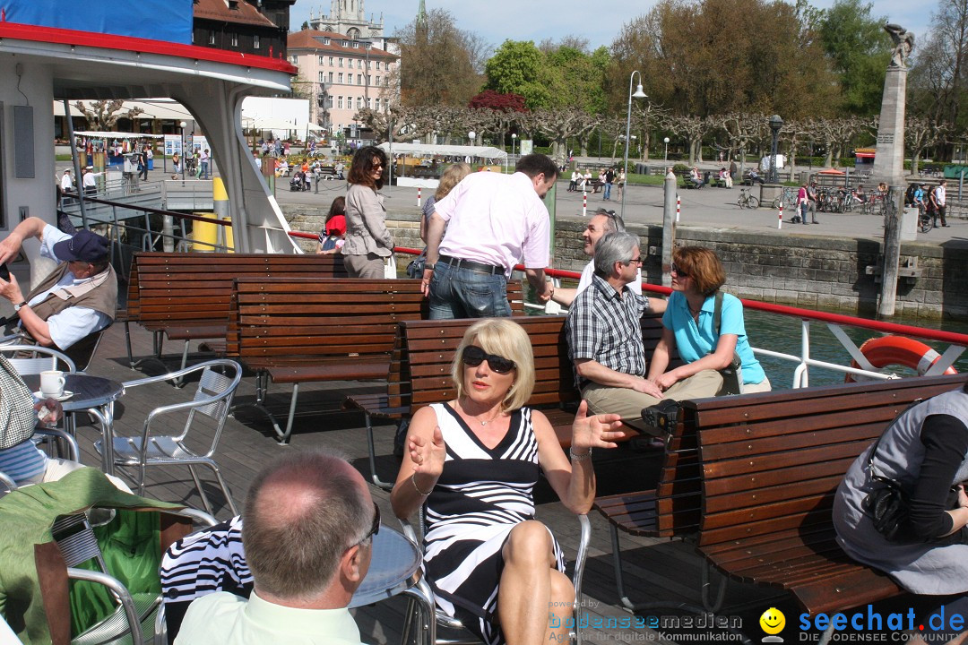 41. Internationale Flottensternfahrt am Bodensee: Meersburg, 28.04.2012