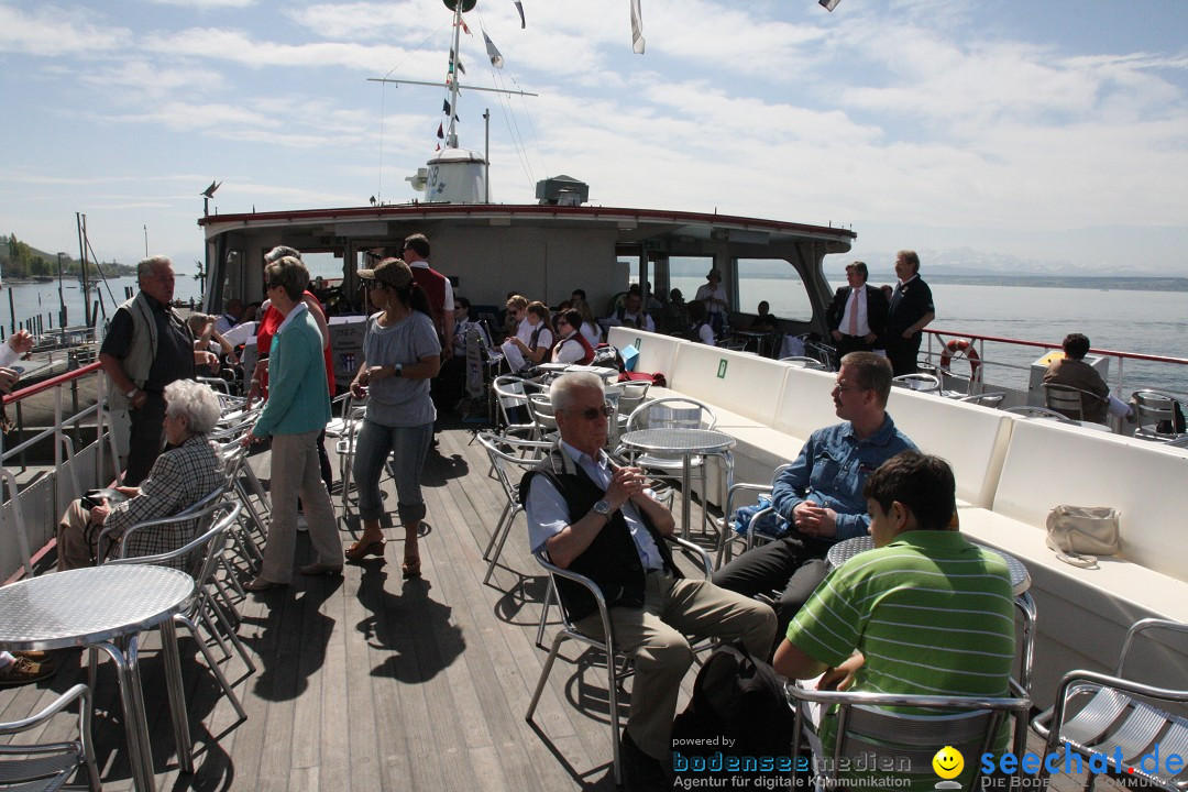 41. Internationale Flottensternfahrt am Bodensee: Meersburg, 28.04.2012