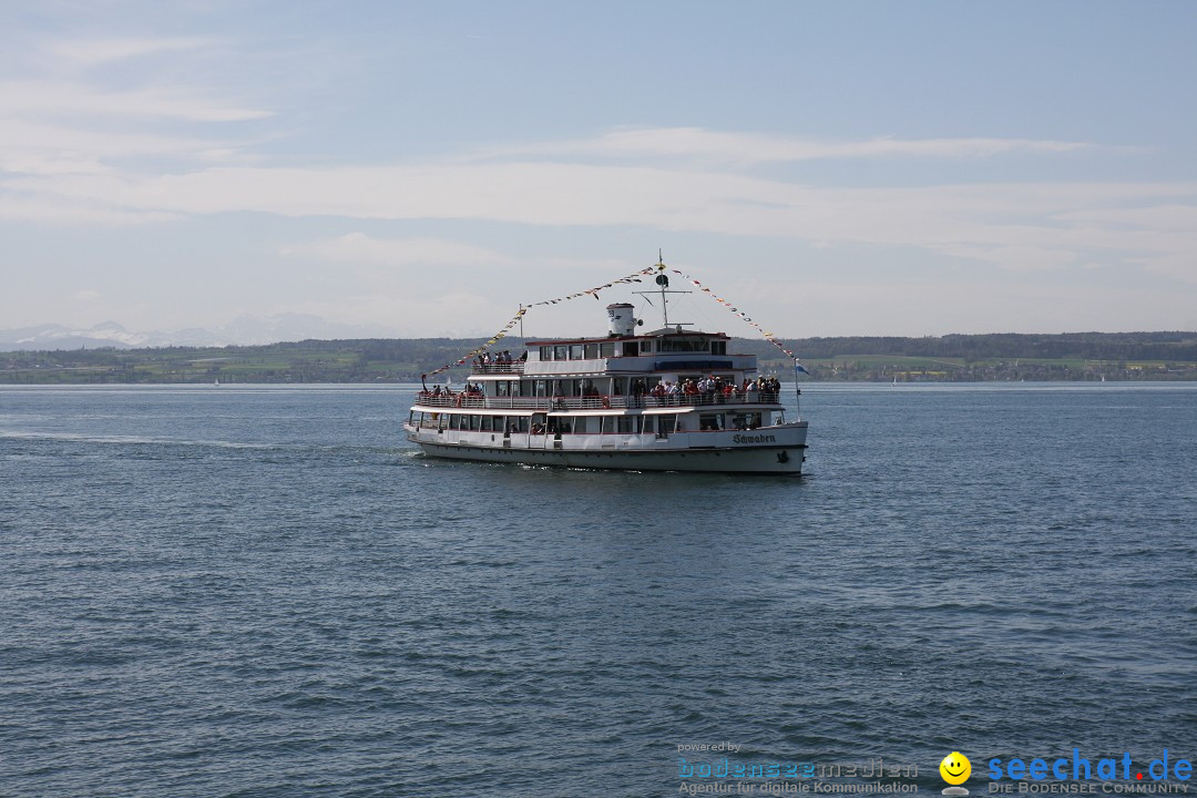 41. Internationale Flottensternfahrt am Bodensee: Meersburg, 28.04.2012