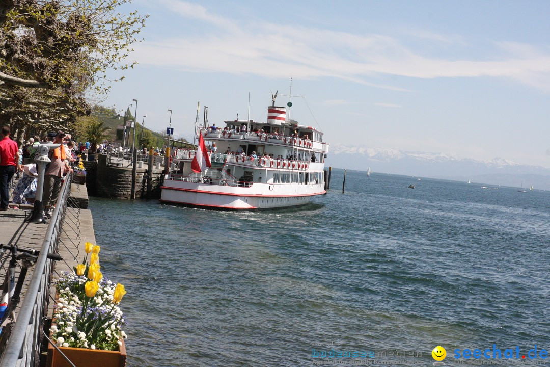 41. Internationale Flottensternfahrt am Bodensee: Meersburg, 28.04.2012