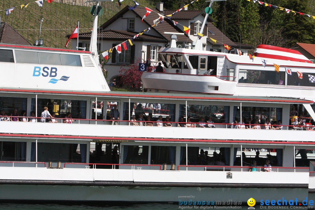 41. Internationale Flottensternfahrt am Bodensee: Meersburg, 28.04.2012