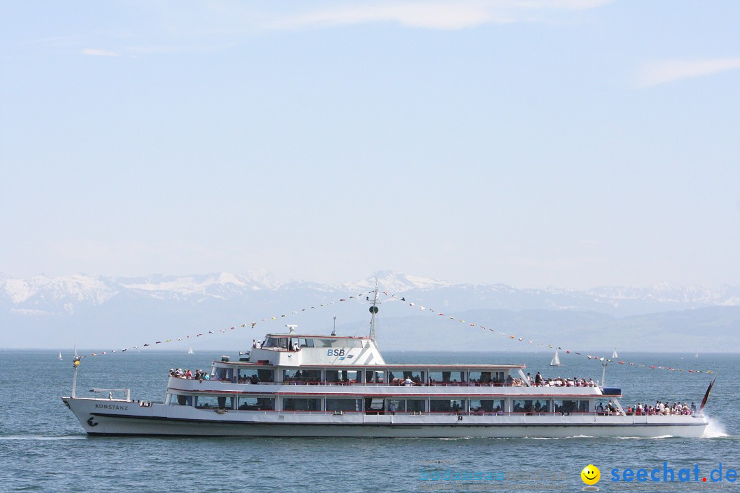 41. Internationale Flottensternfahrt am Bodensee: Meersburg, 28.04.2012