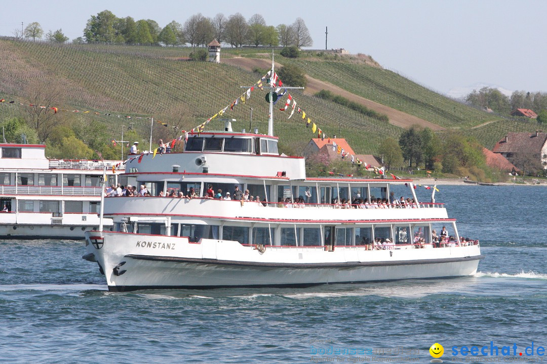 41. Internationale Flottensternfahrt am Bodensee: Meersburg, 28.04.2012