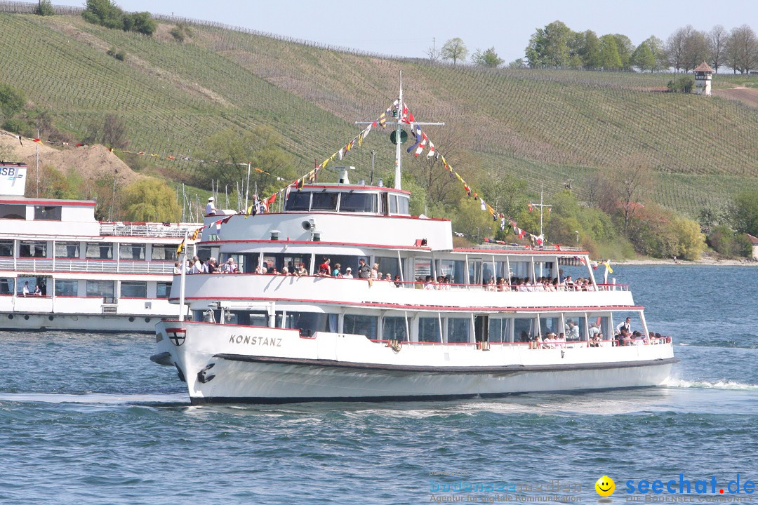 41. Internationale Flottensternfahrt am Bodensee: Meersburg, 28.04.2012