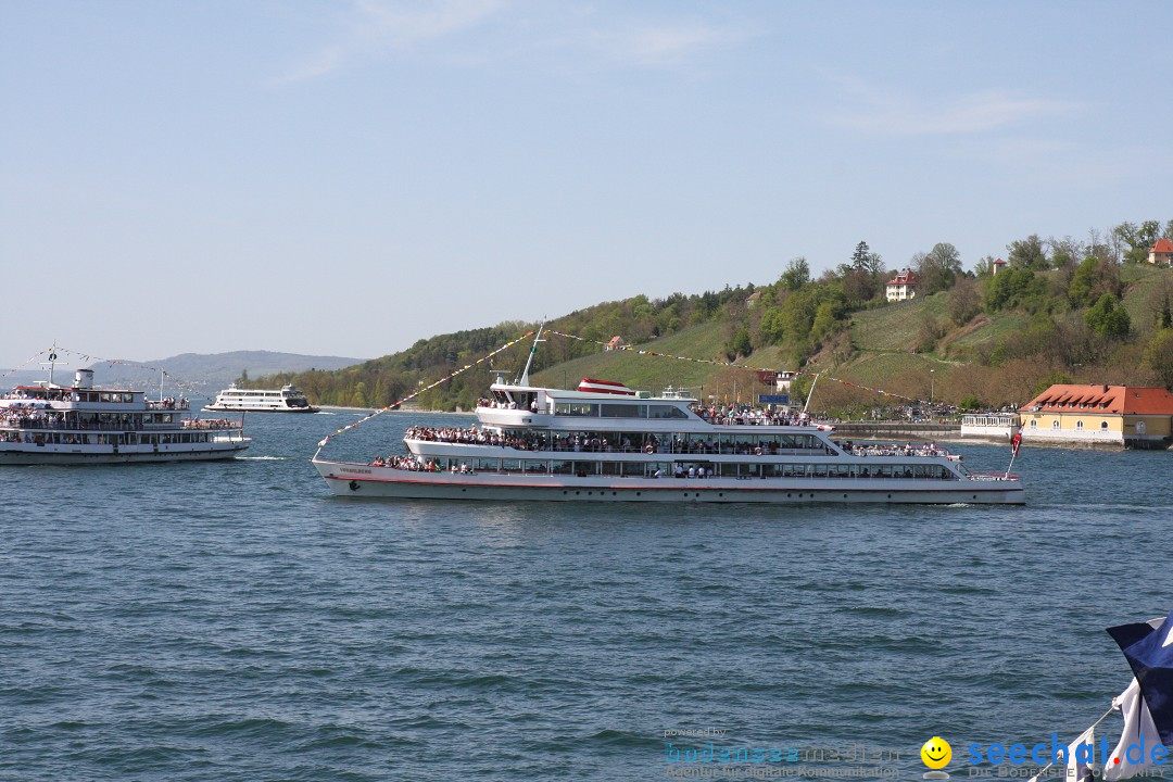 41. Internationale Flottensternfahrt am Bodensee: Meersburg, 28.04.2012