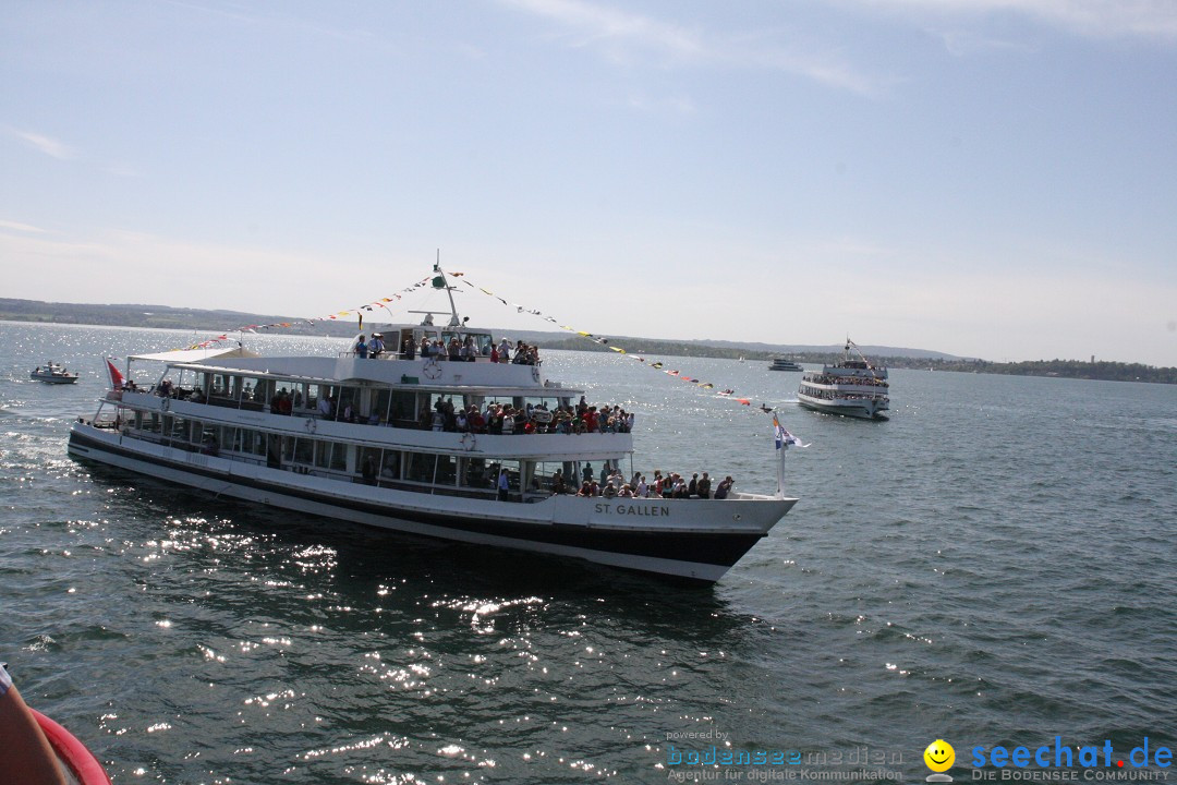 41. Internationale Flottensternfahrt am Bodensee: Meersburg, 28.04.2012