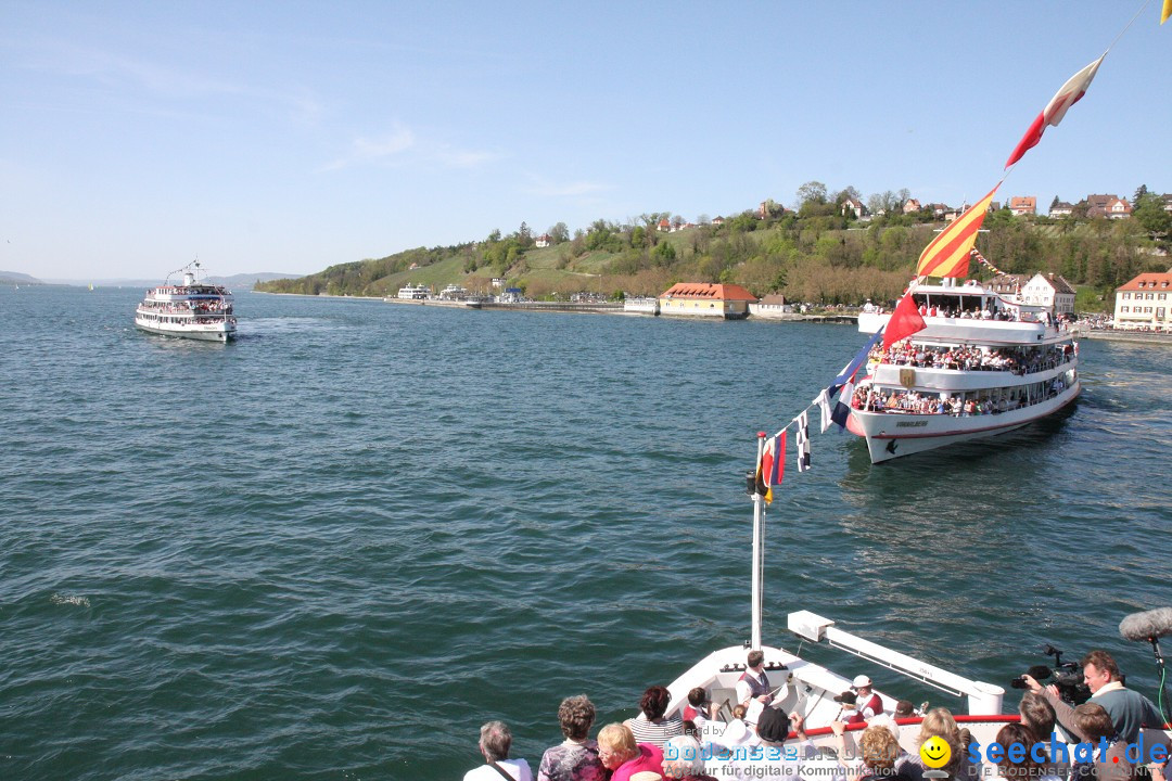 41. Internationale Flottensternfahrt am Bodensee: Meersburg, 28.04.2012