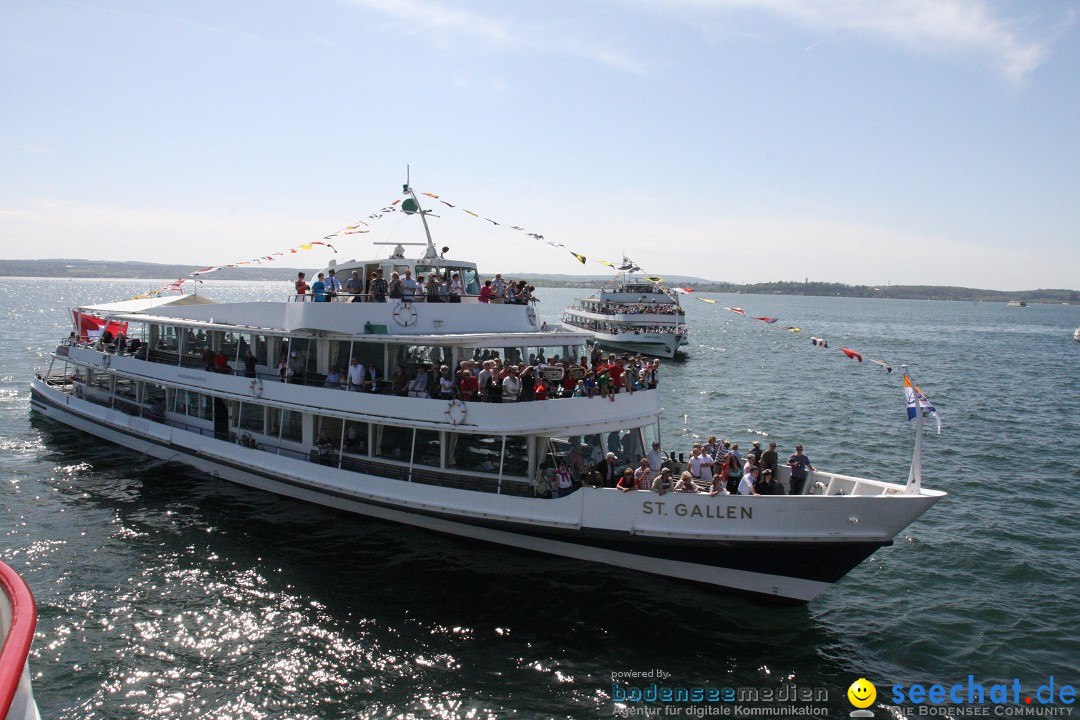 41. Internationale Flottensternfahrt am Bodensee: Meersburg, 28.04.2012