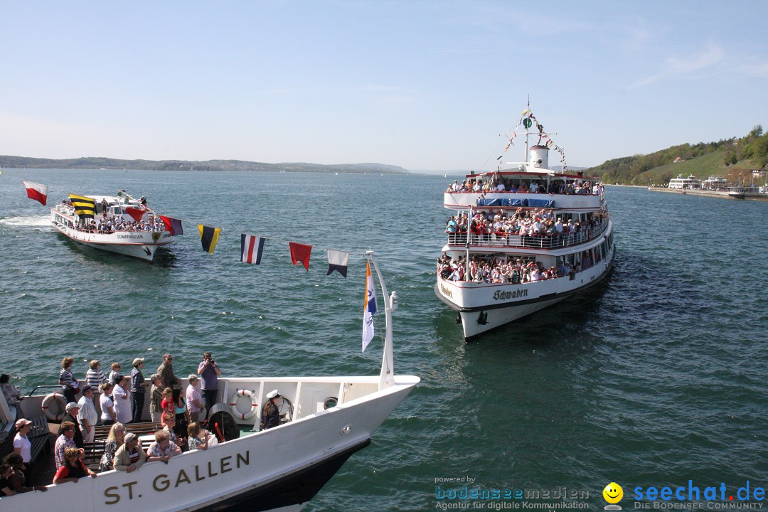 41. Internationale Flottensternfahrt am Bodensee: Meersburg, 28.04.2012