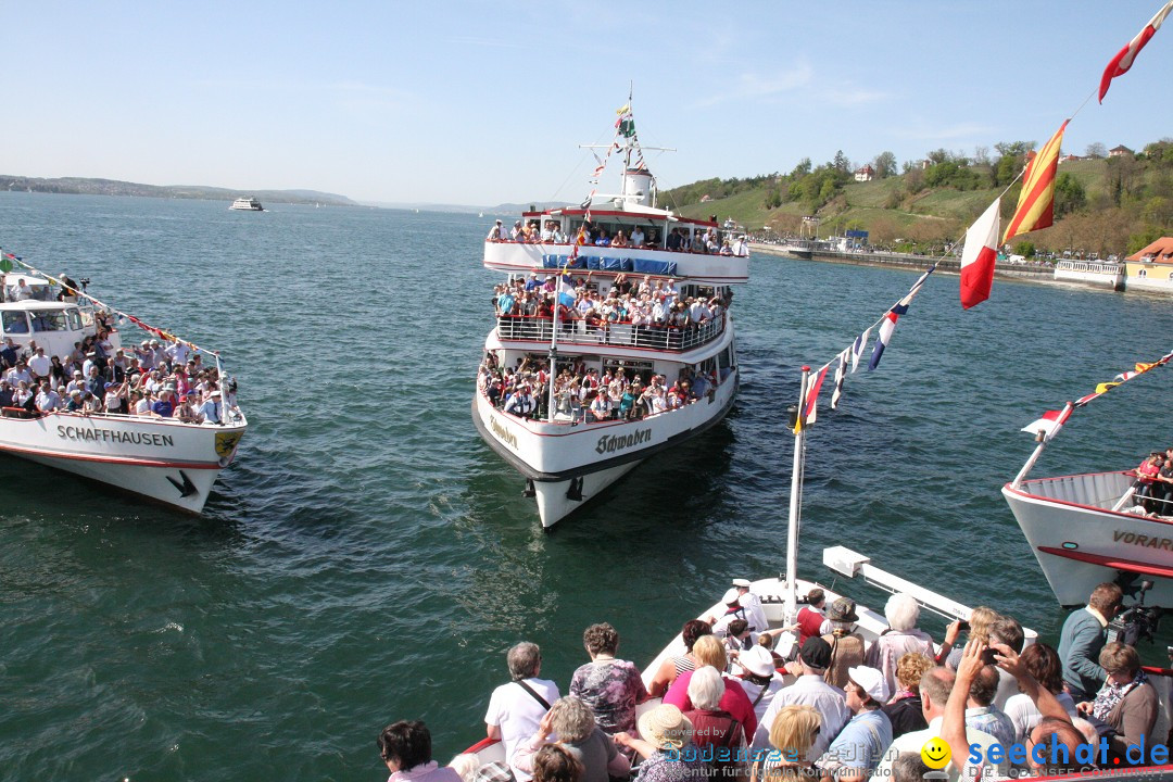 41. Internationale Flottensternfahrt am Bodensee: Meersburg, 28.04.2012