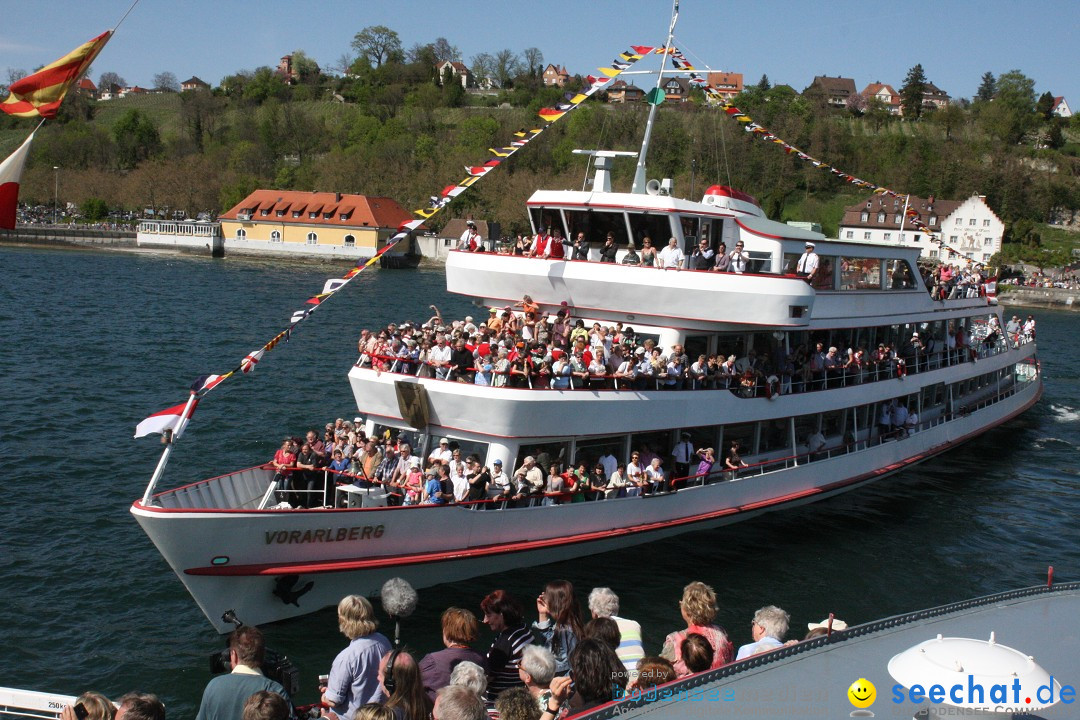 41. Internationale Flottensternfahrt am Bodensee: Meersburg, 28.04.2012